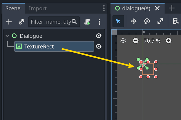 Adding a TextureRect node