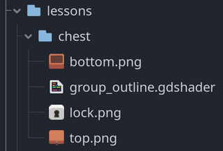 The chest folder in the FileSystem dock