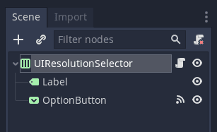 UIResolutionSelector scene