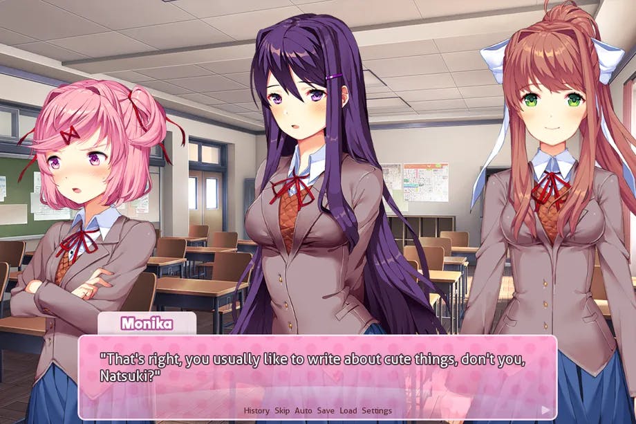 Doki Doki Literature Club Screenshot