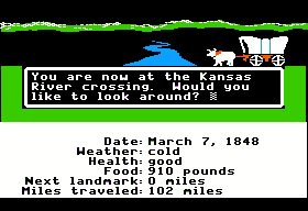 The Oregon Trail Screenshot