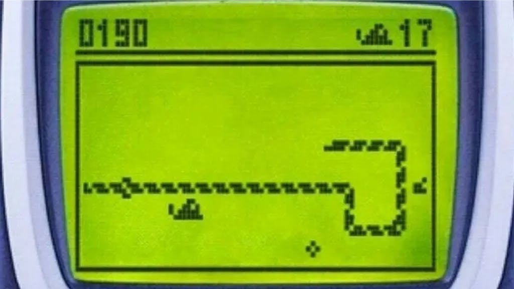 Nokia's Snake screenshot