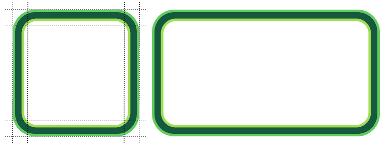 An example of a texture with 9-slice scaling